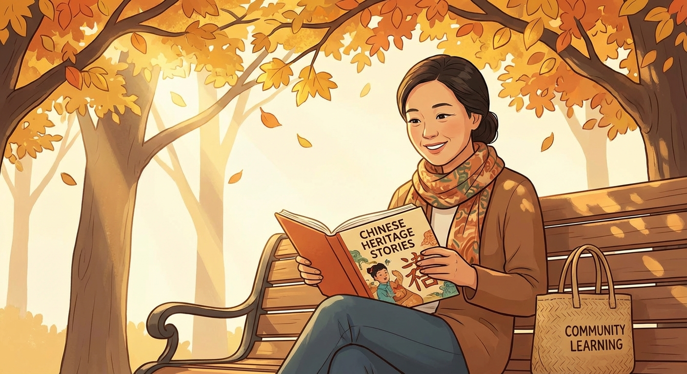 Heritage speaker reading Chinese
