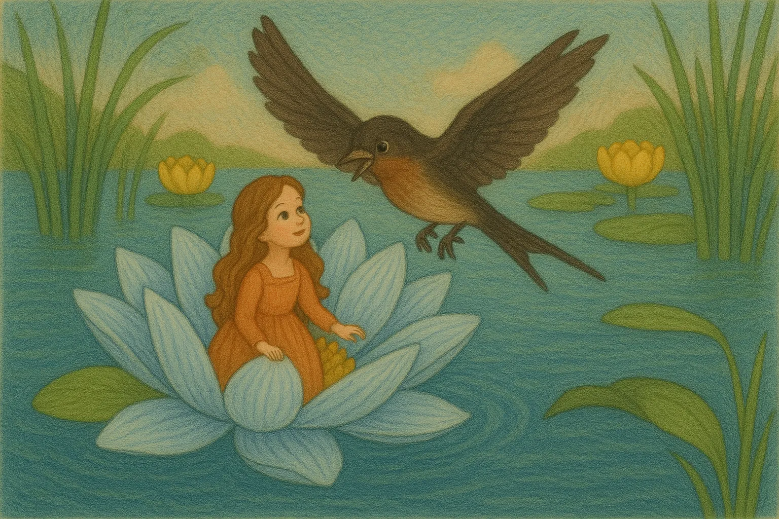Thumbelina Illustration